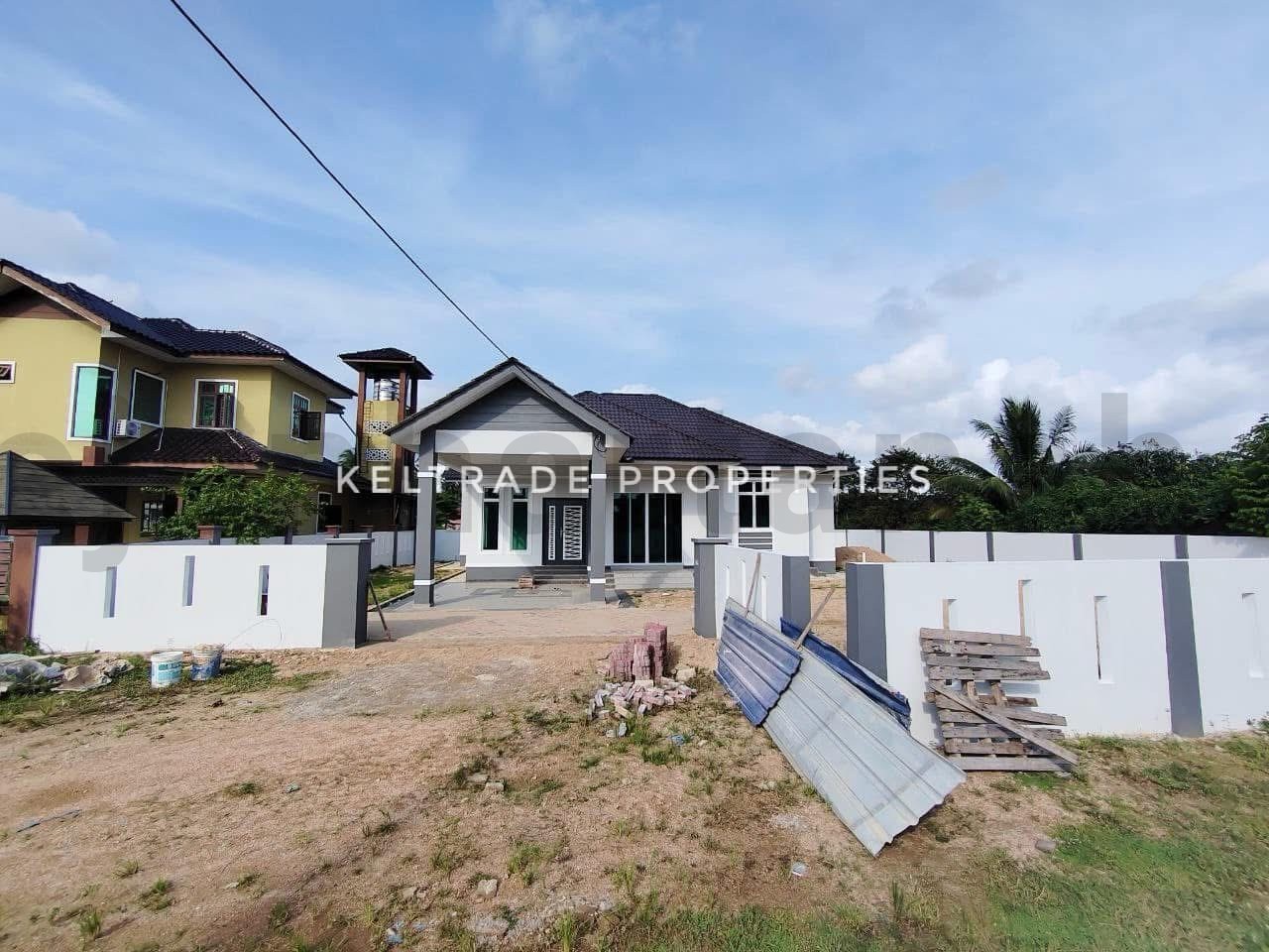 Rumah Banglo Design Moden 1 Tingkat Di Kedai Lalat, Kota Bharu