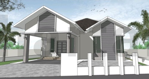 RUMAH BANGLO 1 TINGKAT DESIGN MODEN DI TAMAN PADUKA KUBANG KERIAN
